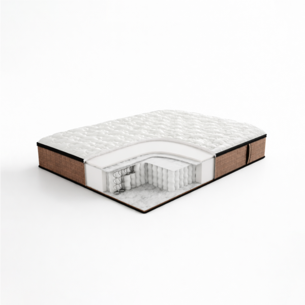 Матрас пружинный Rashell Silver Soft 90 х 200 см, чехол Стрейчевый жаккард Lux